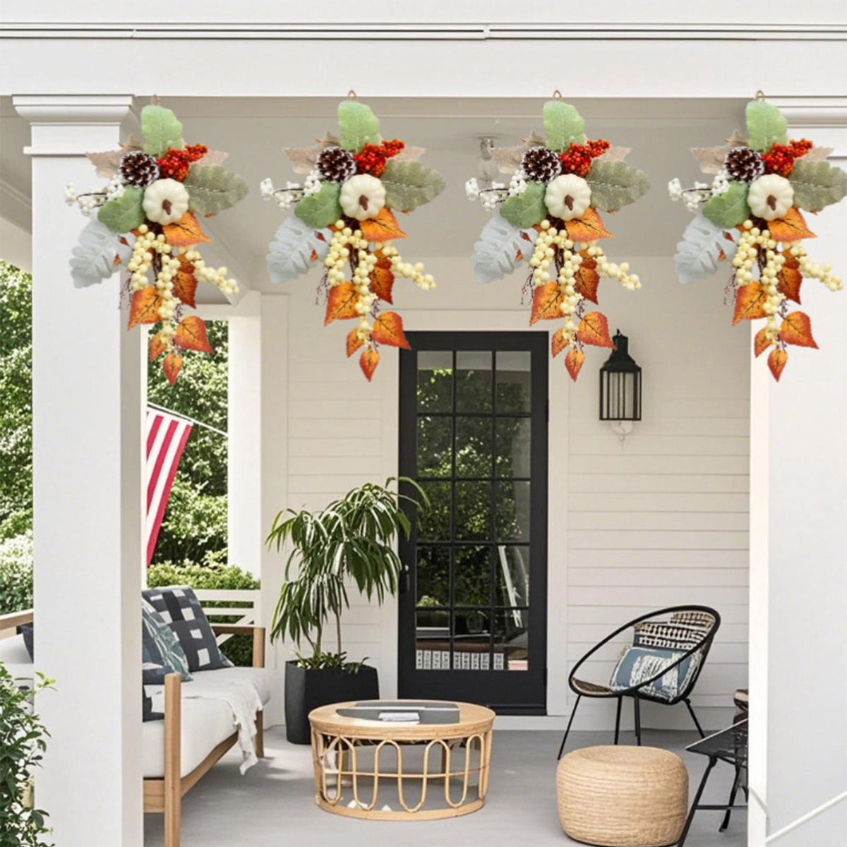 Cheapark Wooden Door Panel Wall Hanging - Seasonal Holiday Decoration For Home Entryways, Festive Window And Door Decor