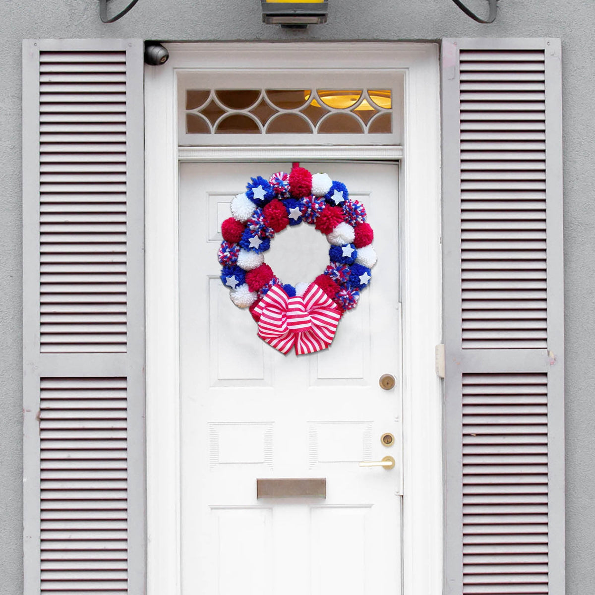AZXY 4th of July Wreath,Patriotic Wreath,Independence Day Wreaths,Memorial Day Decorations