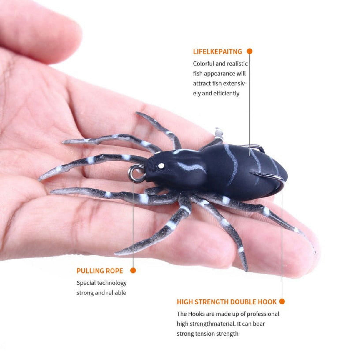 Halloween Spider Decorations Realistic Hairy Spiders Spider Props for Indoor, Outdoor and Yard Creepy Decor 75CM (30 Inch)