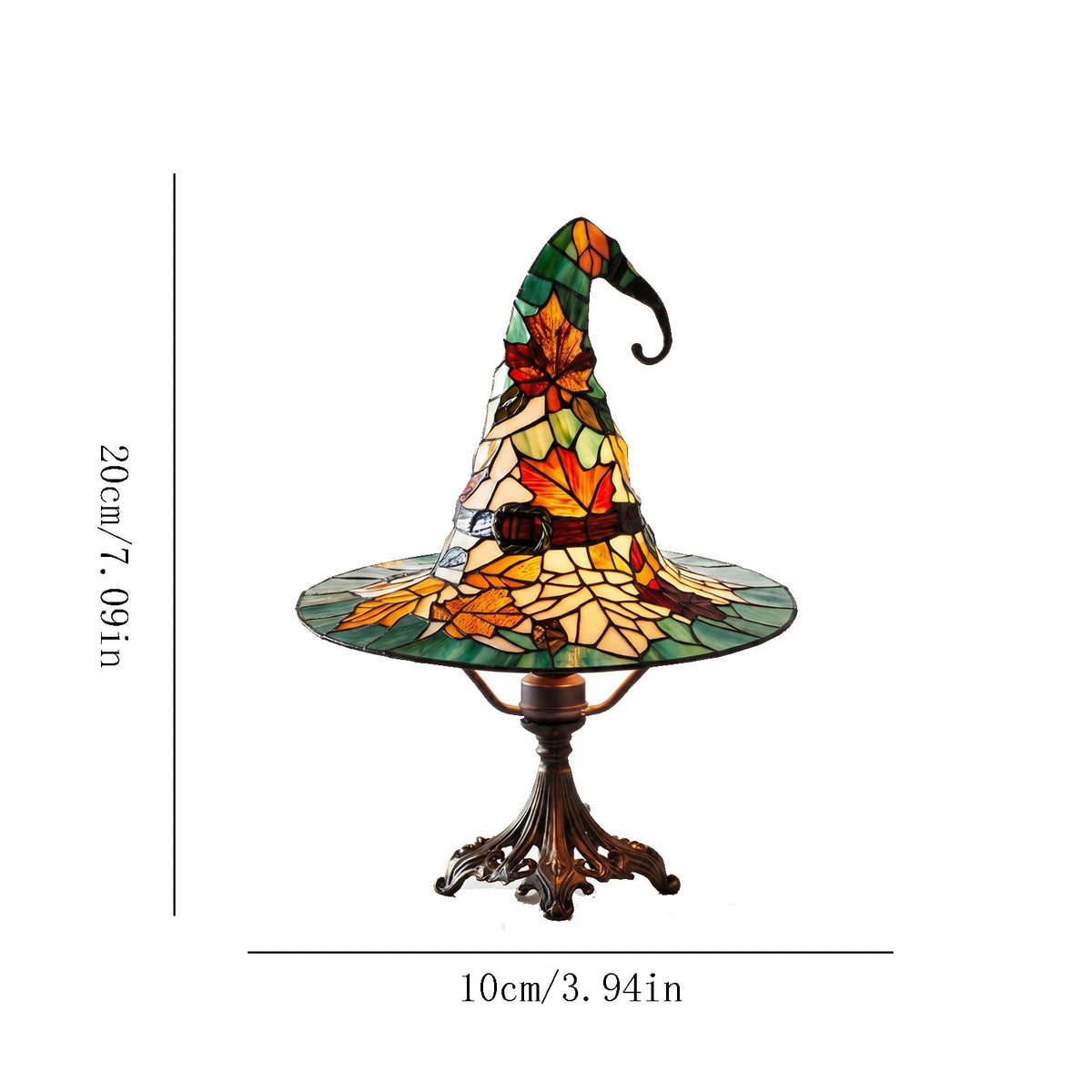 Clearance Witch Hat Lamp, Halloween Nigh Light Handcrafted Retro Resin Witch Hat Light, Usb Powered, Gothic Halloween Decorations for Bedroom