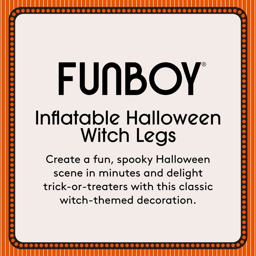 FUNBOY Inflatable Halloween Witch Legs, Indoor/Outdoor Halloween Decor