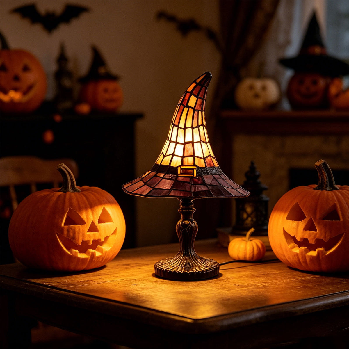 Halloween Ghost Night Light, Cute Ghost Playing The Guitar Lamp, Ghost Warm Lighted Figurine Lamps for Party Bedroom Study Room Home Dorm, Halloween Decor Indoor