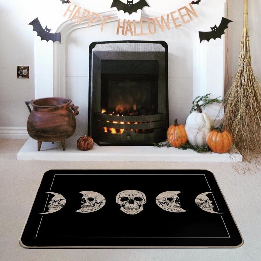Halloween Kitchen Mat Halloween Printed Carpet Non-slip Entry Door Entry Mat Absorbent Bathroom Kitchen Entryway Mat 40*60cm