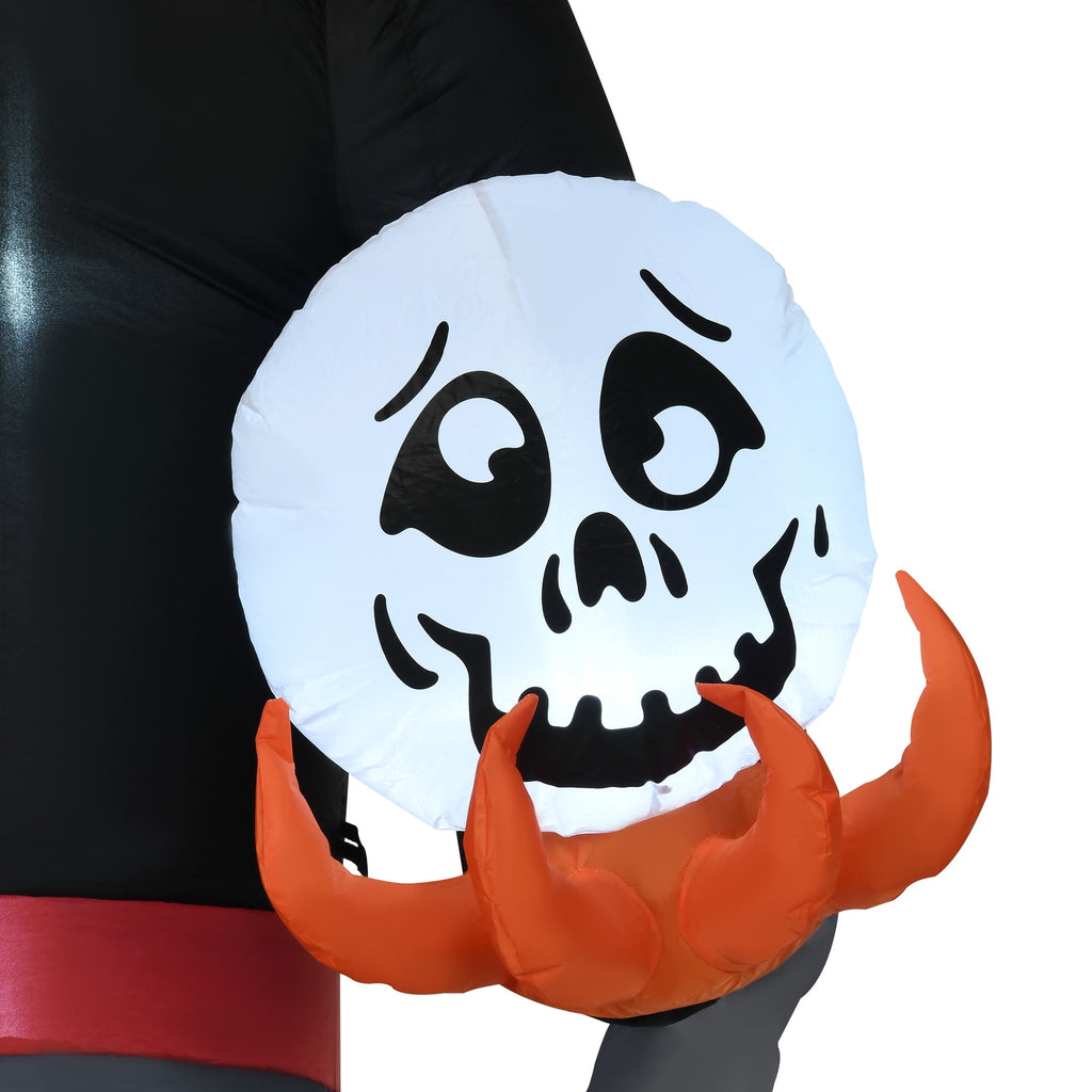 HOMCOM Halloween Inflatable Pumpkin with LED Lights for Garden Indoor Outdoor