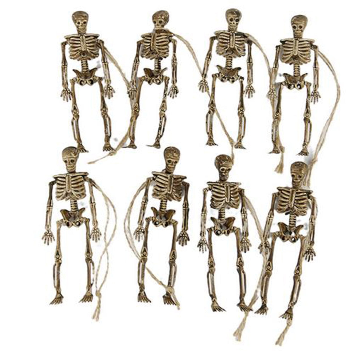 Realistic White Plastic Half Torso Skeleton Tabletop Prop, Detailed Human Half Skeleton Halloween Desktop Decor, Weatherproof Indoor Outdoor Reusable Spooky Party Ornament