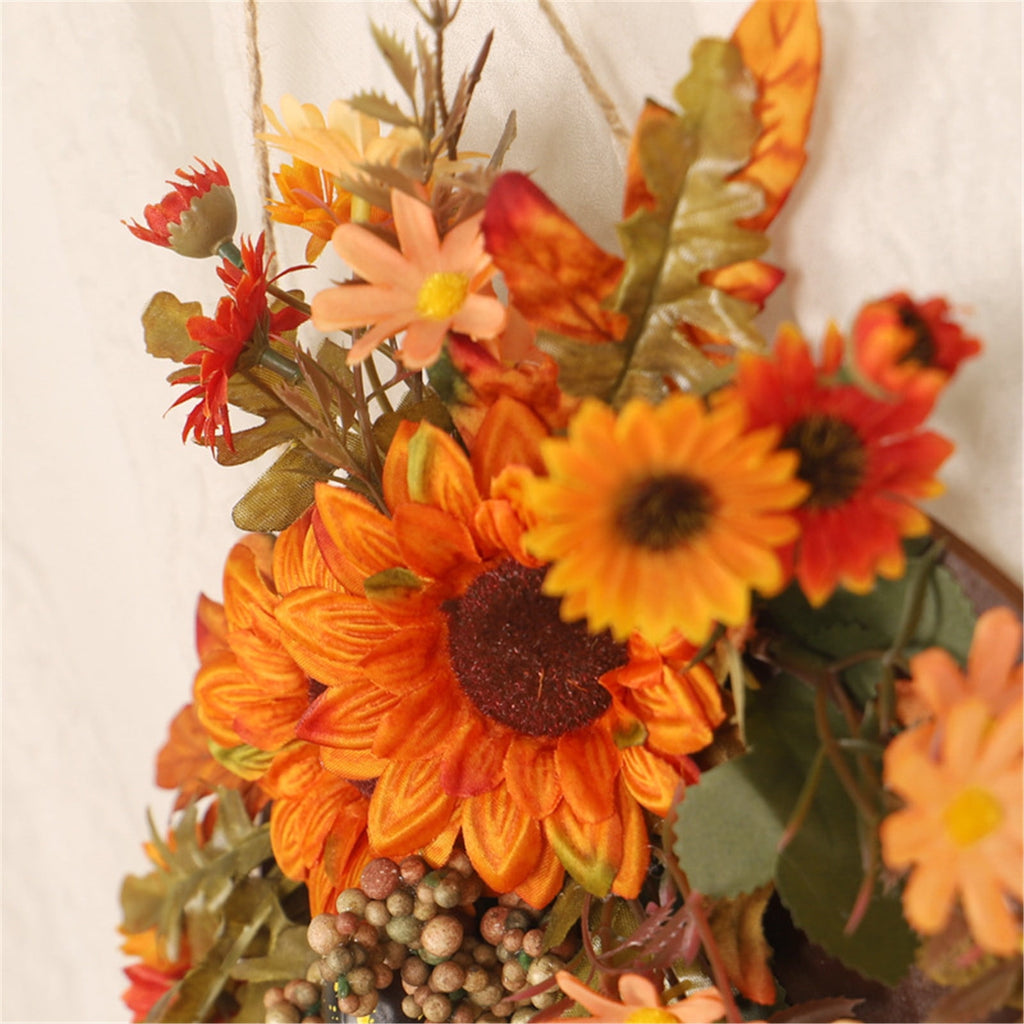 sruoe Halloween Decorations, Halloween Wreaths for Front Door, Artificial Wreaths, Indoor Outdoor Halloween Decor, Halloween Wreaths for Front Door, Halloween Party Decoration, Yard Decoration
