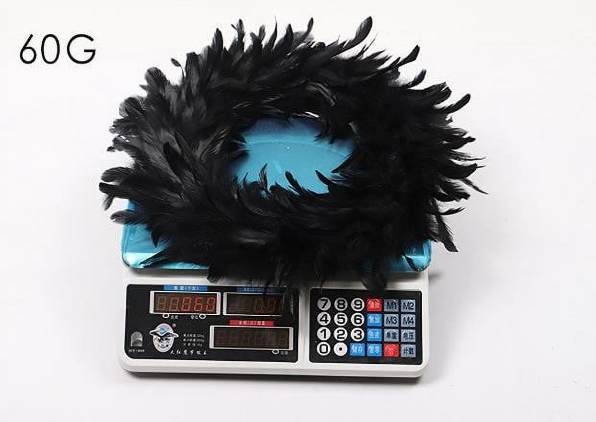 EWSFHUI Black Feathers Wreath 13.5" in Black for Halloween Decorations,Spooky Scene Party Favors,Halloween Photo Props,Front Door