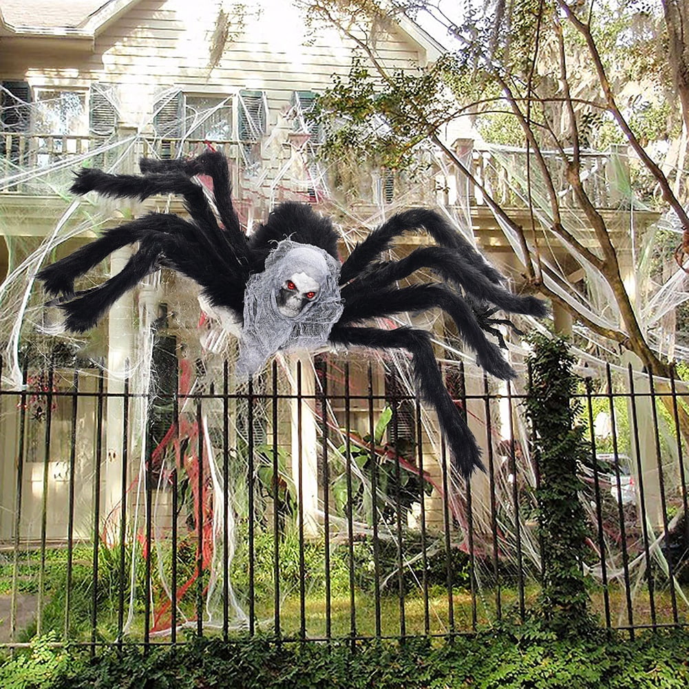 Halloween Spider Decorations Realistic Hairy Spiders Spider Props for Indoor, Outdoor and Yard Creepy Decor 75CM (30 Inch)