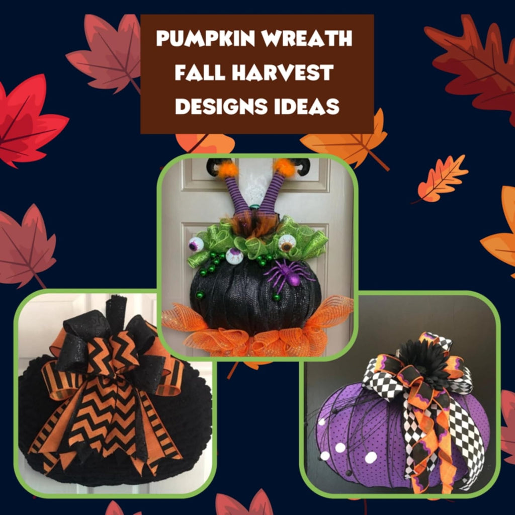 Pumpkin Shaped 3D Metal Wreath Forms 13x17.625 Inches Fall Halloween Farmhouse Autumn Thanksgiving DIY Art Craft Material Supplies Making Centerpiece Bouquet Decoration Indoor Outdoor Wreath Pack of 3
