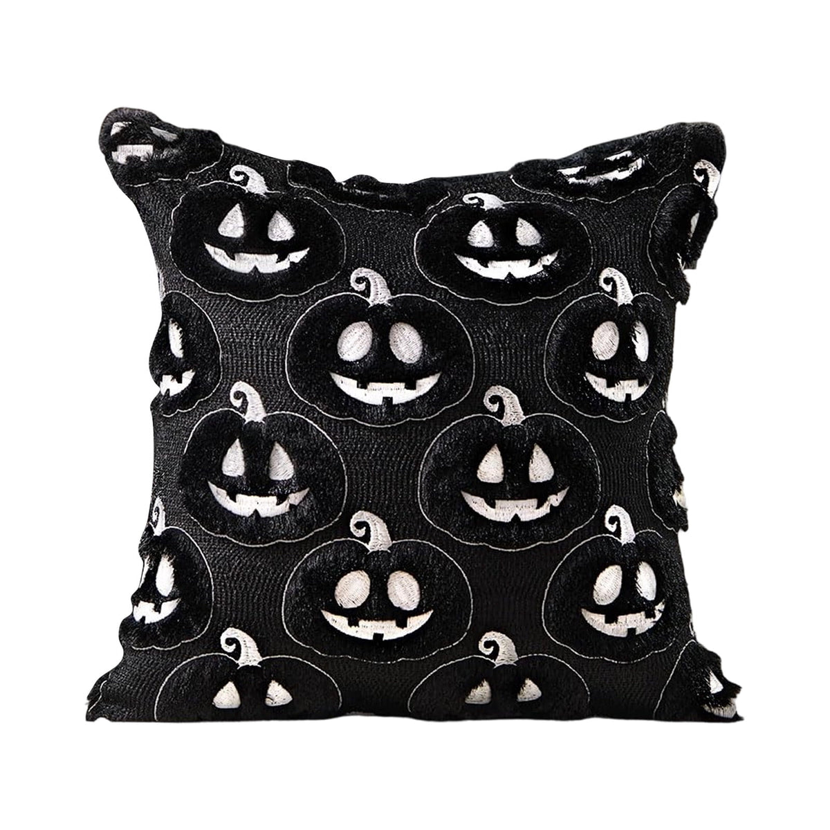 Cute Reading Ghost Plush Throw Pillow, Halloween Book & Pumpkin Bucket Ghost Stuffed Cushion, Spooky Season Decorative Pillow, for Sofa, Bedroom, Party Decor