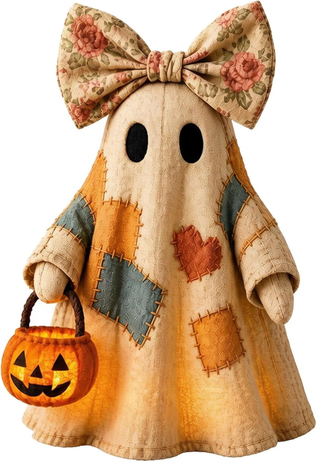 Halloween Ghost Night Light, Cute Ghost Playing The Guitar Lamp, Ghost Warm Lighted Figurine Lamps for Party Bedroom Study Room Home Dorm, Halloween Decor Indoor