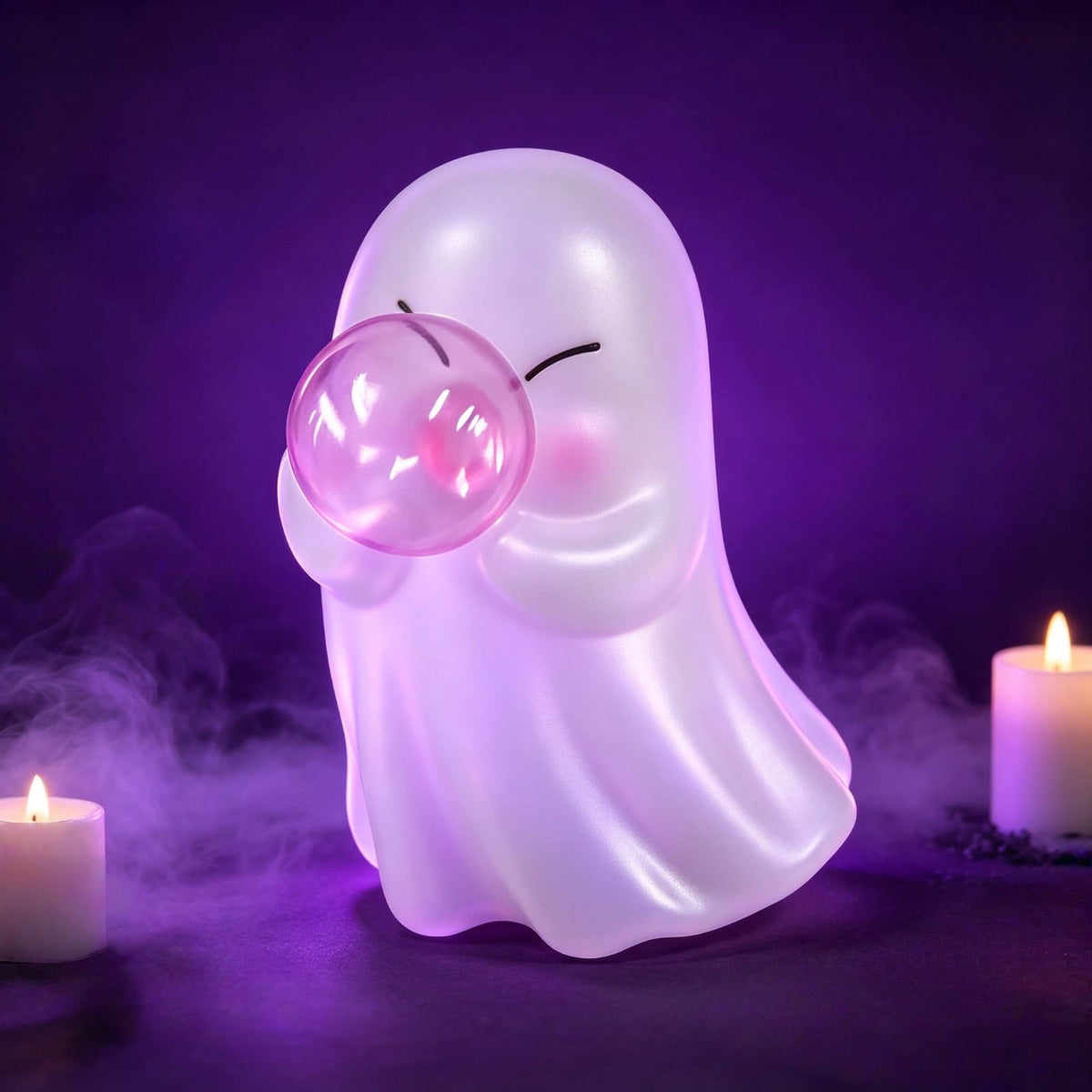 Lighted Halloween Ghost Candy Bowl, Cute LED Ghost Holding Pumpkin Candy Bucket for Trick or Treat, Outdoor Halloween Decorations for Front Porch, Indoor Yard Patio Halloween Decor