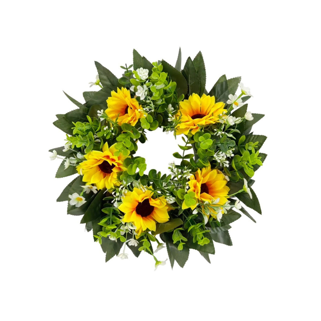Rijanmt Decorative Plastic Easter Day Wreath, Multicolor