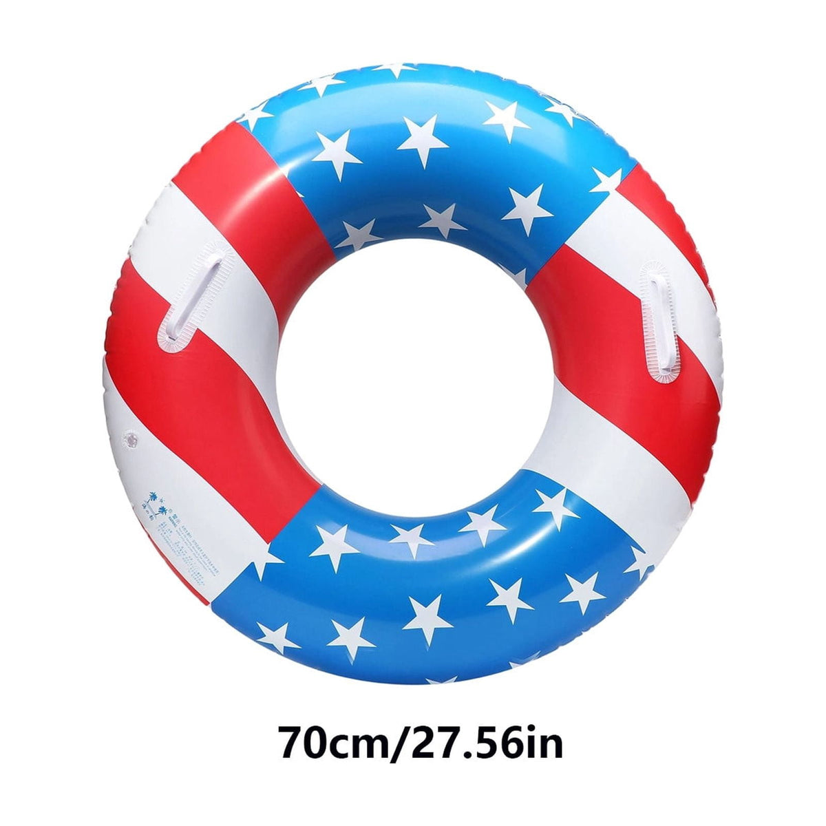 Pool Floats USA Flag Patriotic Swim Pool Tubes for Kids Adults Red White & Blue Pool Floaties Summer Pool Party 250th Anniversary 35in