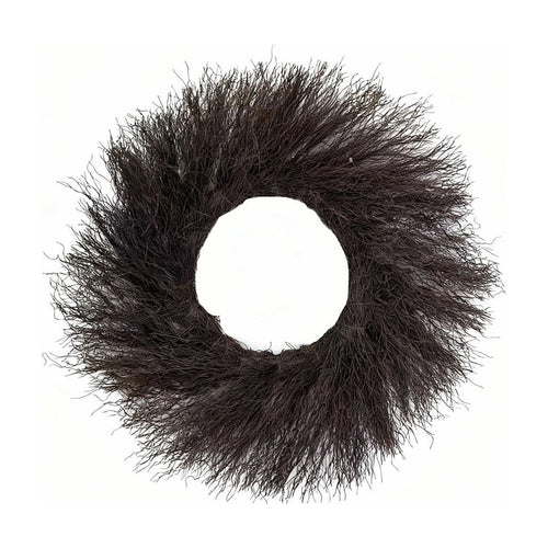 Black Twig Halloween Wreath, Artificial Black Branch Wreath for Front Door, Handcrafted Spooky Halloween Door Decor, Indoor Outdoor Halloween Wreath for Wall Mantel Porch Party Display