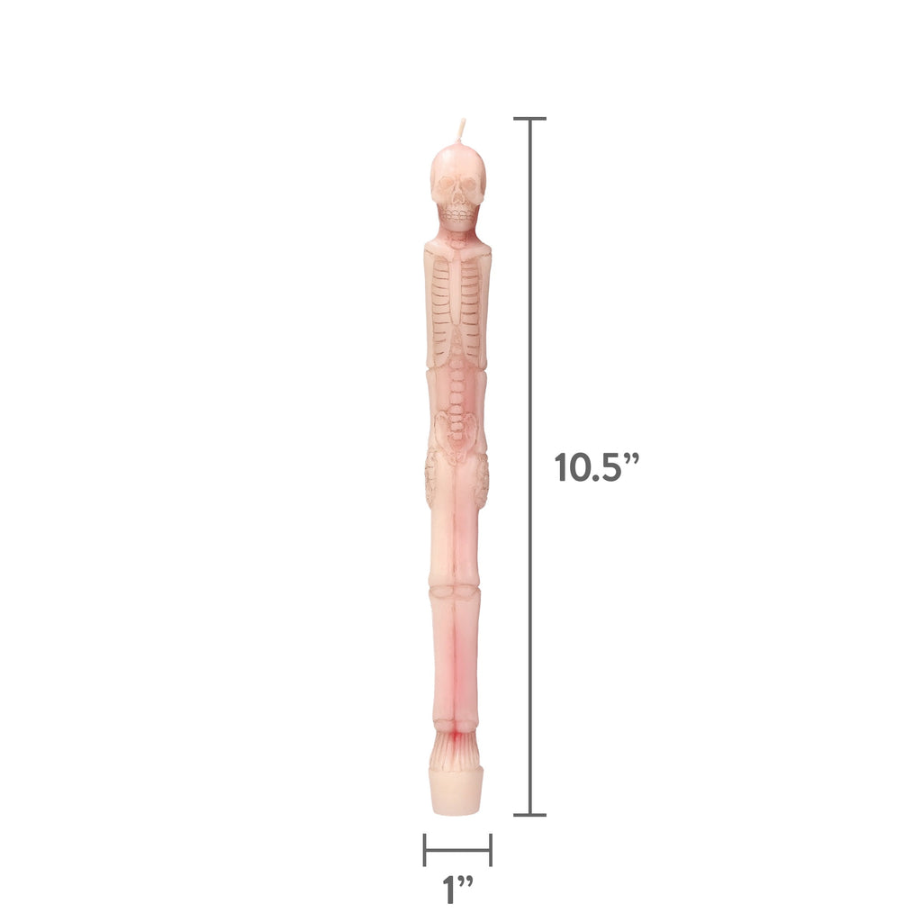Bleeding Skeleton Taper Candles, 10", 2 Pieces, Halloween by Way To Celebrate