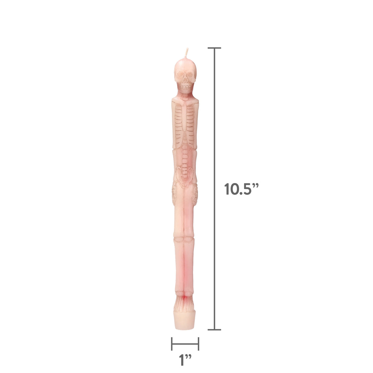 Bleeding Skeleton Taper Candles, 10", 2 Pieces, Halloween by Way To Celebrate