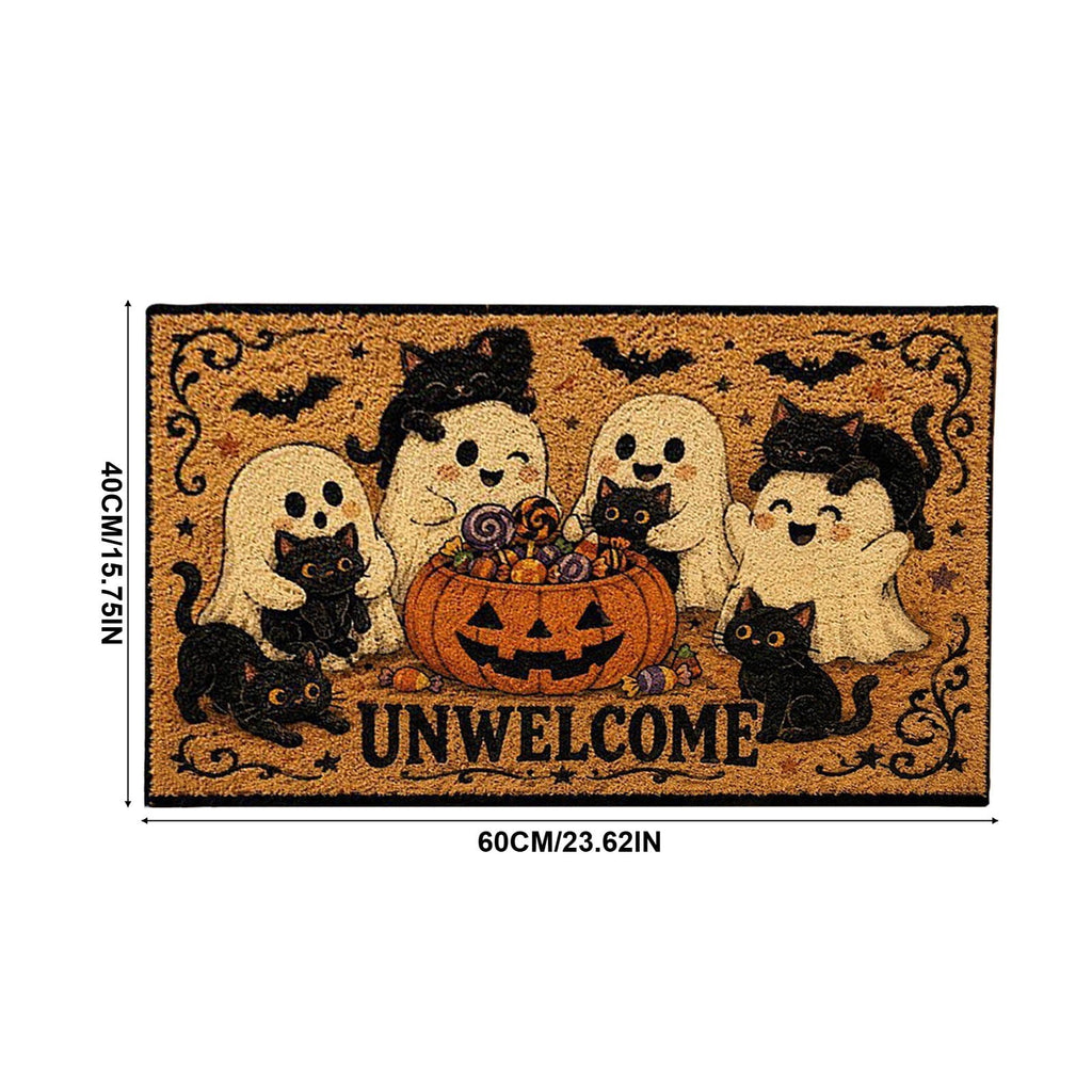 Halloween Kitchen Mat Halloween Printed Carpet Non-slip Entry Door Entry Mat Absorbent Bathroom Kitchen Entryway Mat 40*60cm