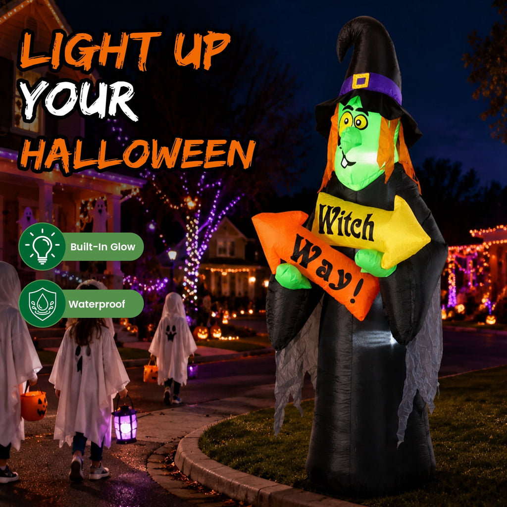 6FT Halloween Inflatable Ghost Pumpkin Decorations with LED Lights, 3 Ghosts Inflatable Yard Decorations for Outdoor Lawn Garden Porch Indoor Party Decorations
