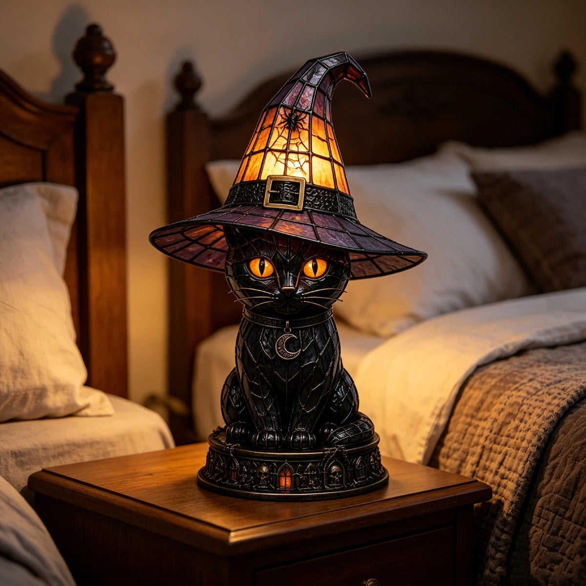 Halloween Ghost Night Light, Cute Ghost Playing The Guitar Lamp, Ghost Warm Lighted Figurine Lamps for Party Bedroom Study Room Home Dorm, Halloween Decor Indoor