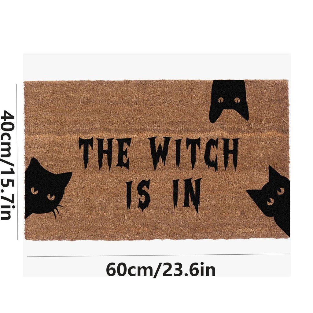 Halloween Door Mat Classic Print Skidproof Mat 15.75x23.62in Polyester Skidproof & Dirt Trapping for Front Door Porch Entryway by MPOISVA