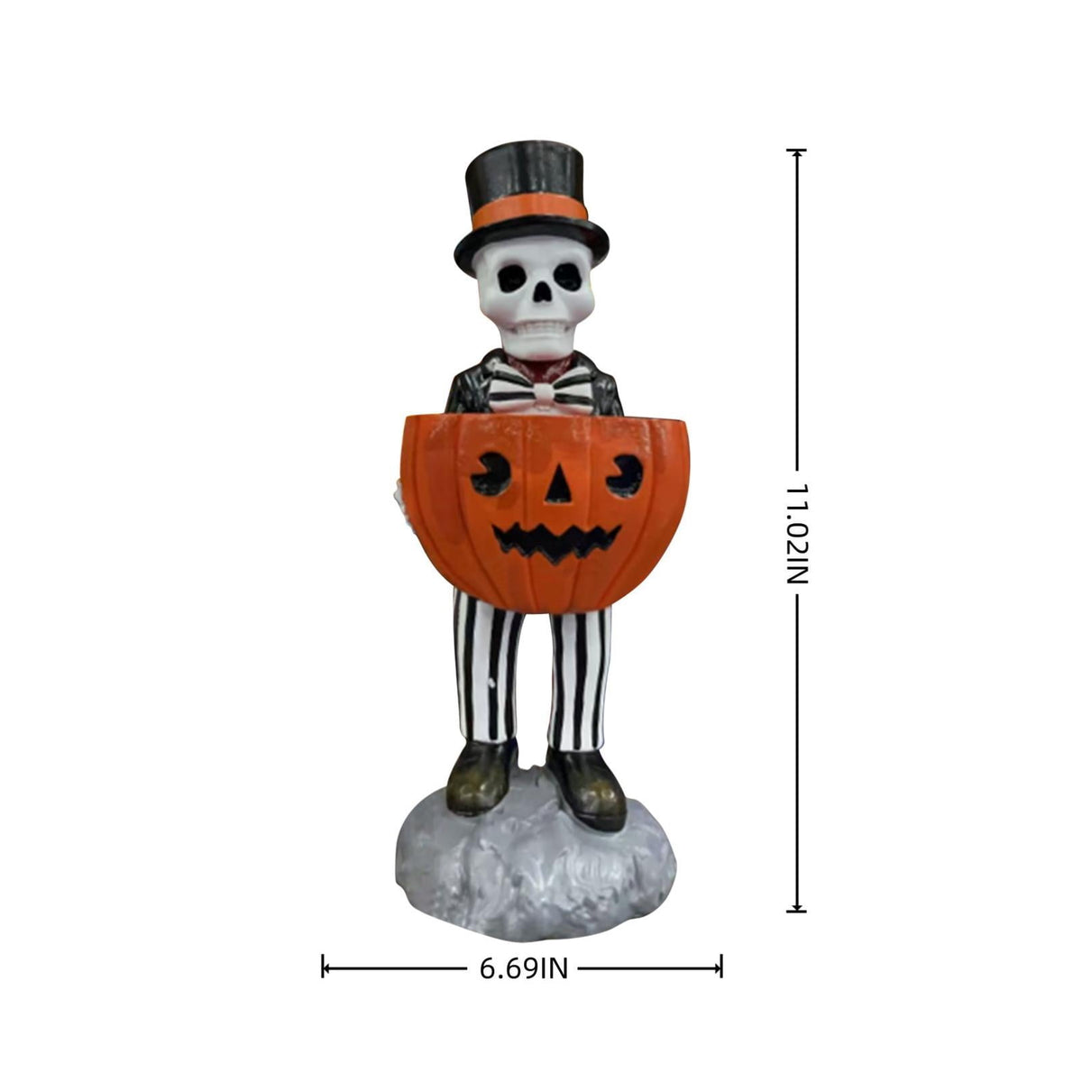 Light Up Ghost Pumpkin Candy Bowl Halloween Decor, Halloween Decorations Outdoor LED Glowing Ghost Candy Pumpkin Bowl, Fall Front Porch Yard Indoor Table Ghosts Treat Bowls Decor