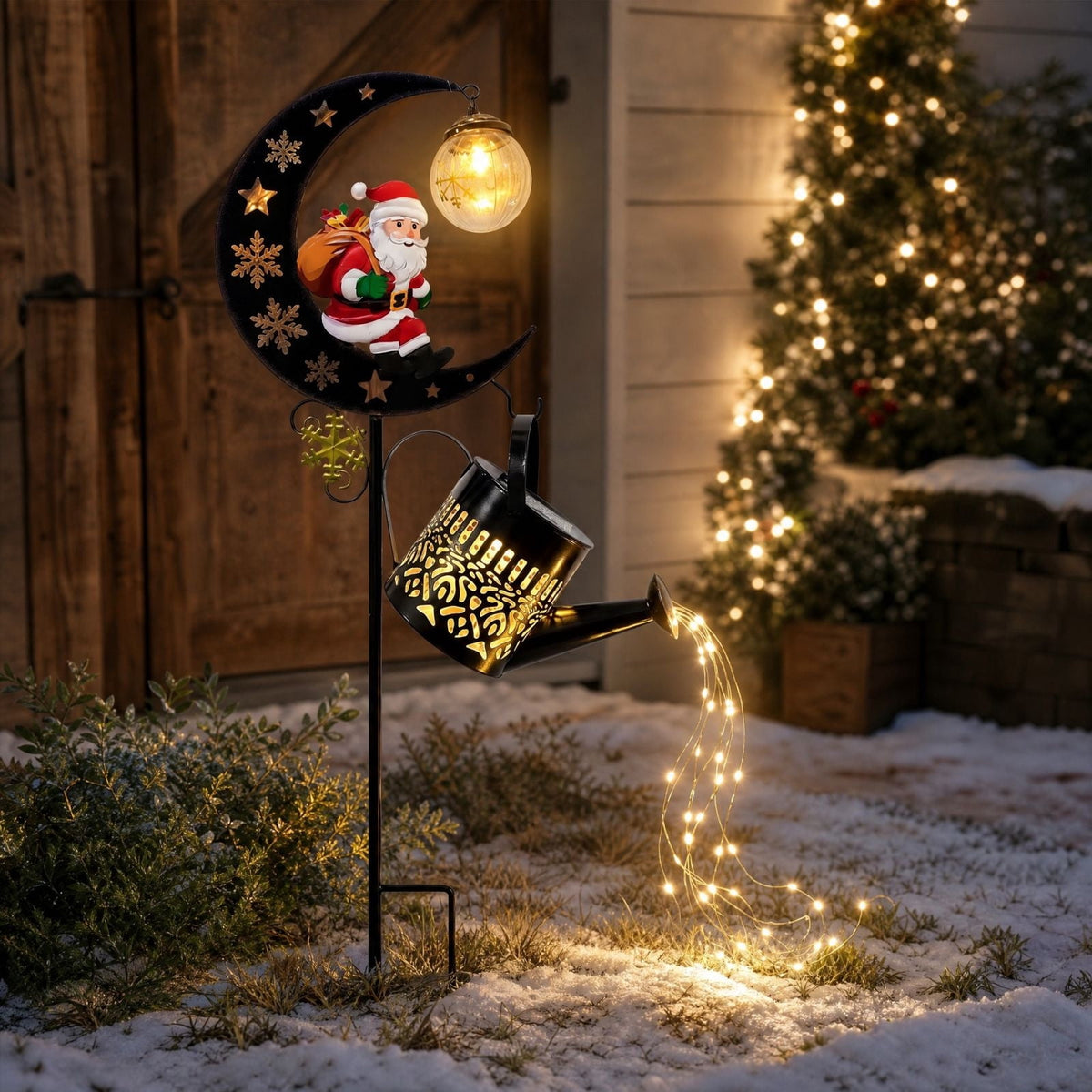 Halloween Solar Garden Stake Light,Metal Hanging Pumpkin Lantern Waterproof for Yard Lawn Proch