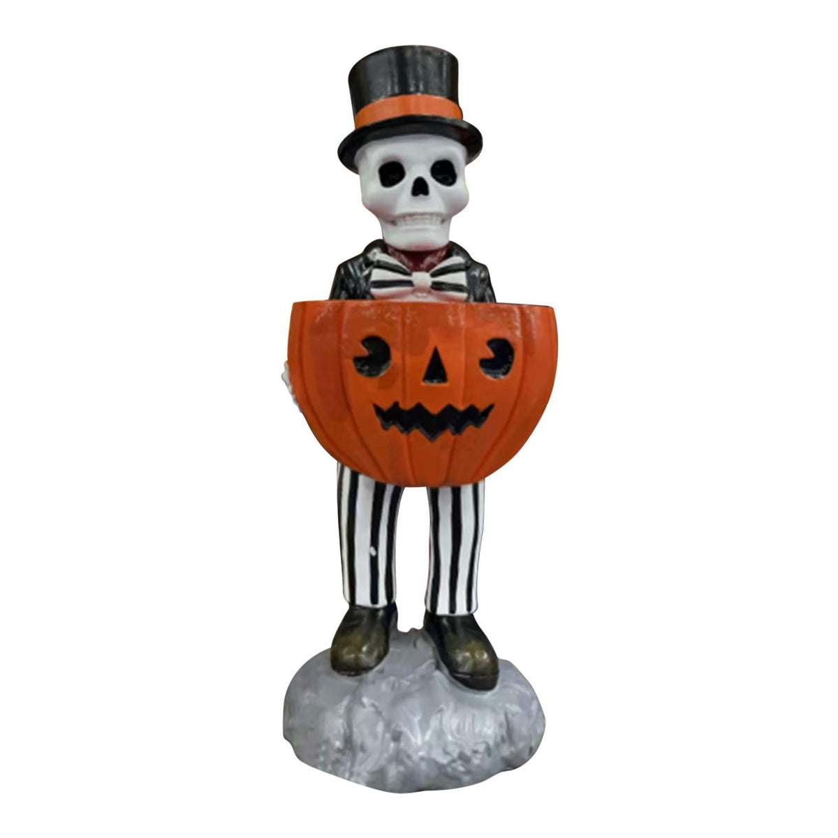Light Up Ghost Pumpkin Candy Bowl Halloween Decor, Halloween Decorations Outdoor LED Glowing Ghost Candy Pumpkin Bowl, Fall Front Porch Yard Indoor Table Ghosts Treat Bowls Decor