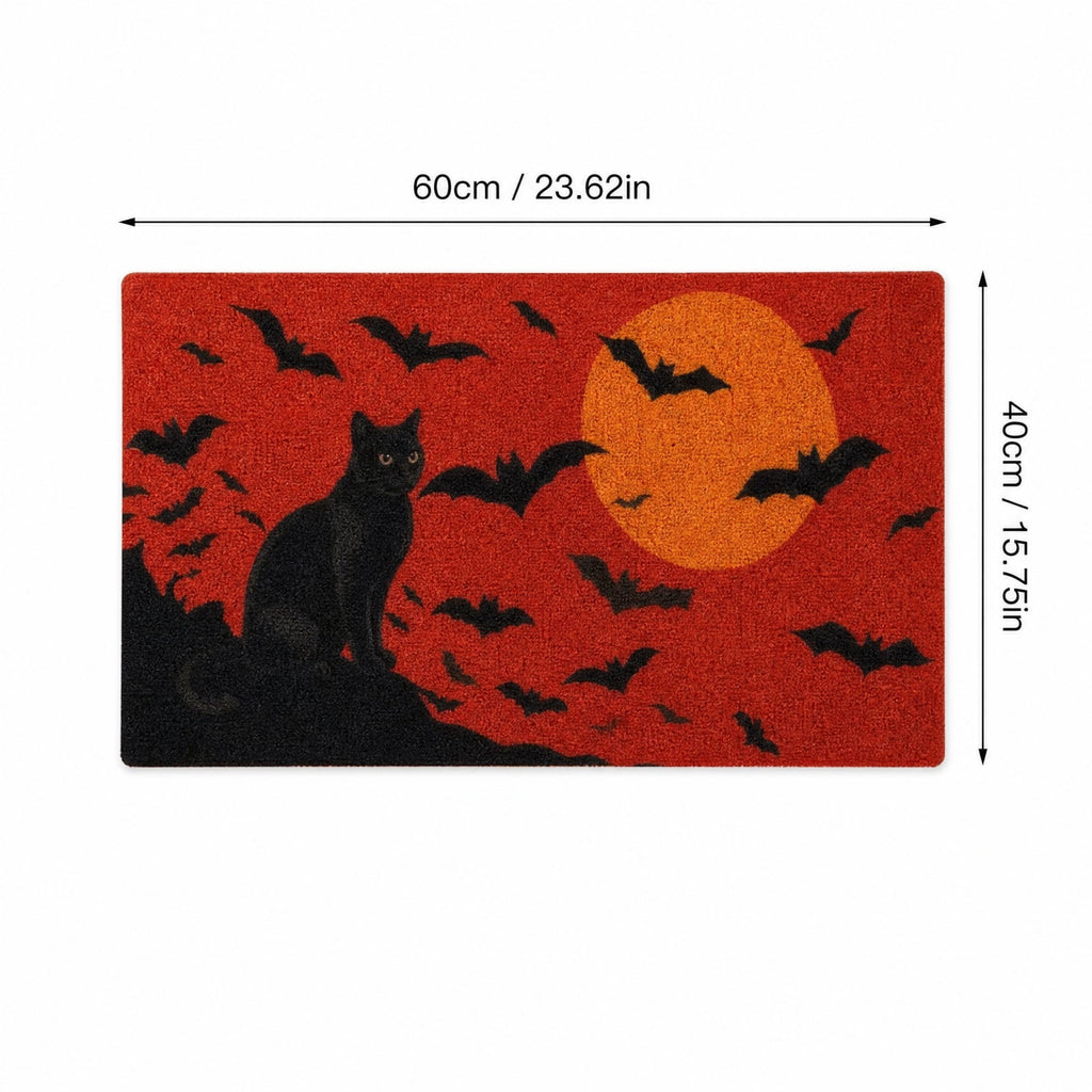 Doormat Front Door Mat New Home Closing Housewarming Gift Unwelcome Bat Full Bats Halloween