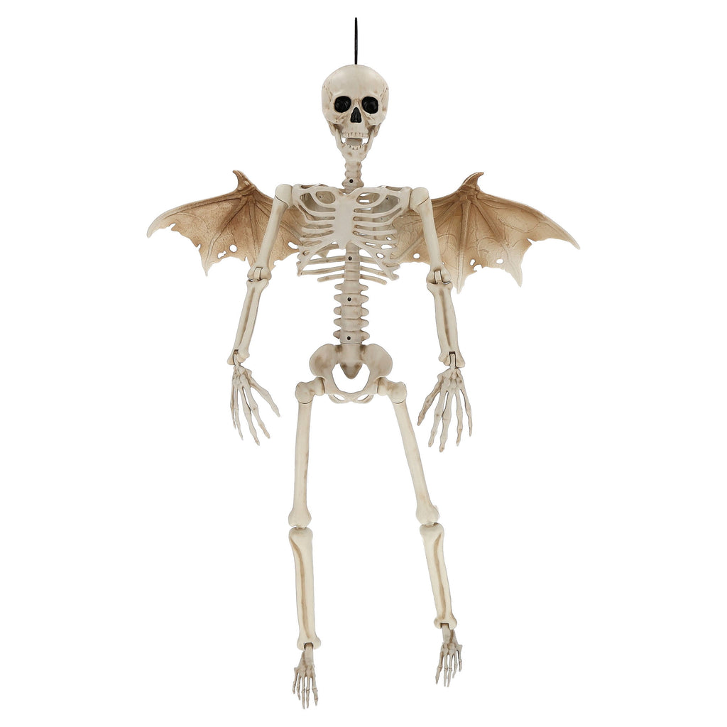 Faux Posable Winged Skeleton, 36", Halloween by Way To Celebrate