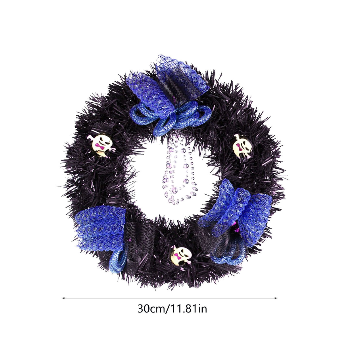 sruoe Halloween Decorations, Indoor Outdoor Halloween Decor, Artificial Wreaths, Halloween Decorations for Outside, Halloween Wreaths for Front Door, Halloween Horror Skeleton Maple Leaf Wreath