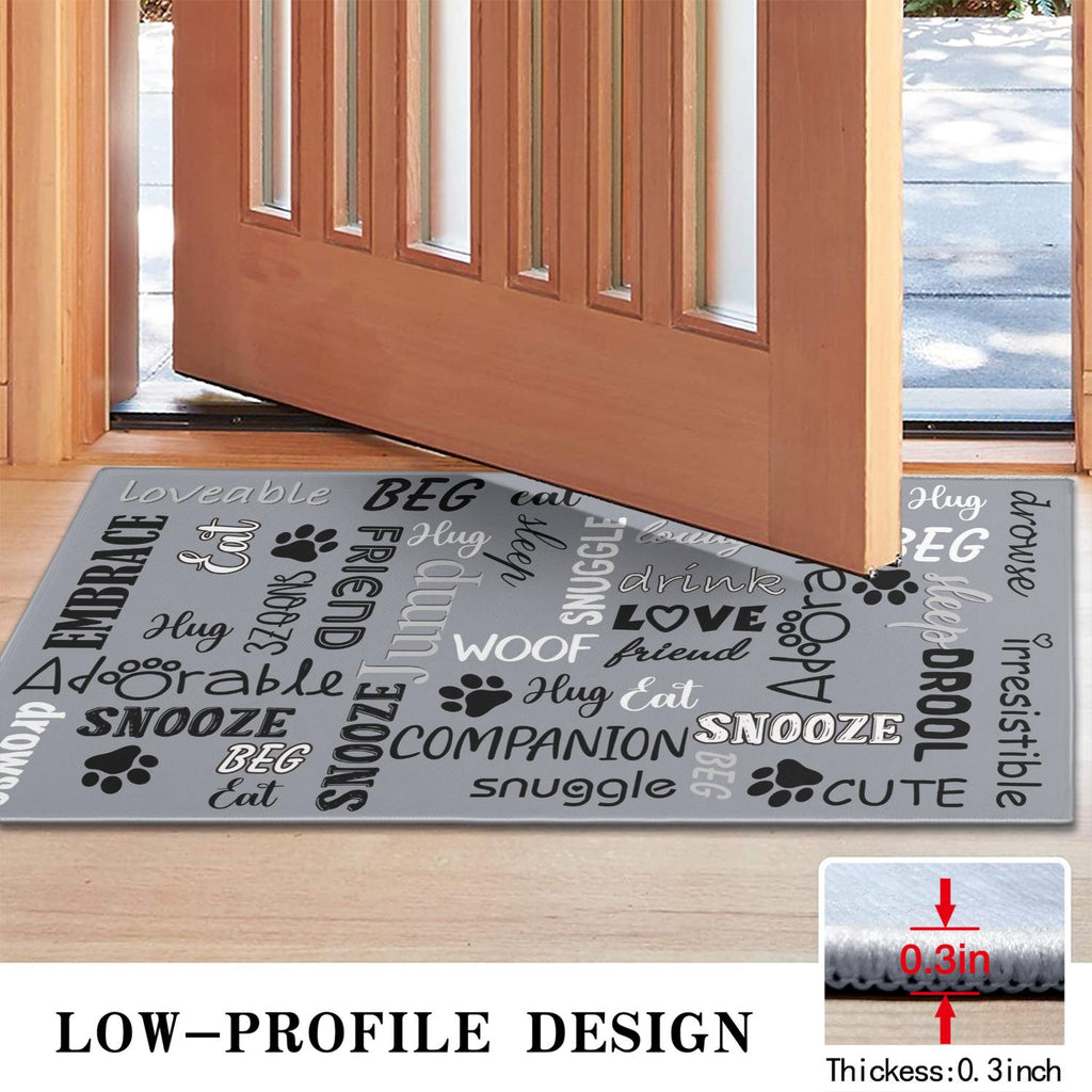 Brown Vintage Tribal Western Non Slip Washable Door Mat Funny Doormat Outdoor Inside Floor Rugs Crystal Velvet 30x17 Inches