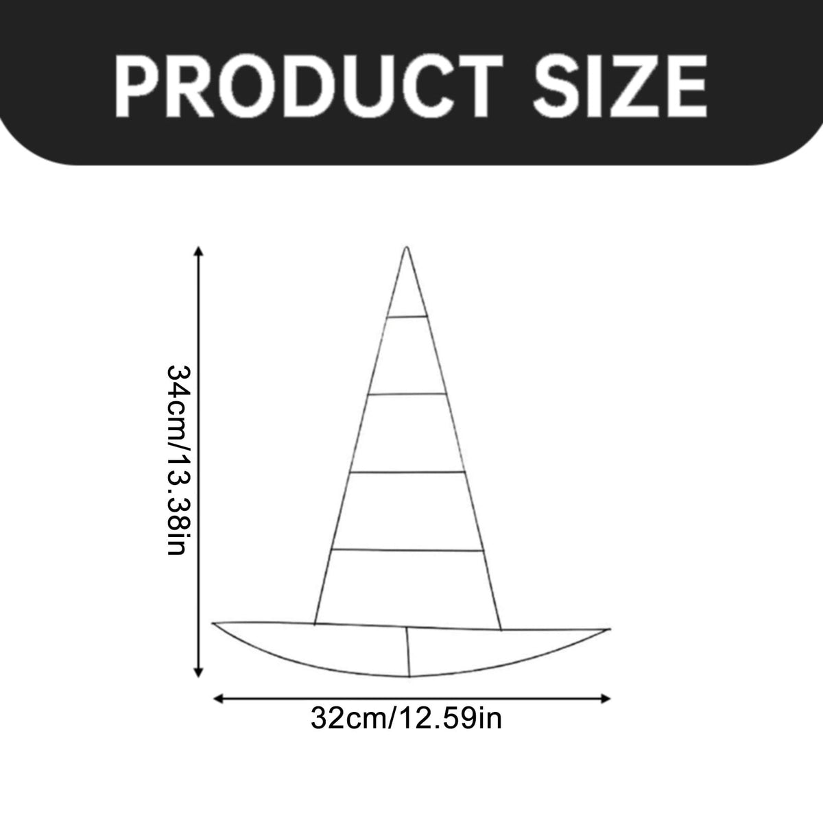 HEXBOOYOO Clearance Witch Hat Shaped Metal Wire Wreath Frame Hat Shape Wreath Form DIY Halloween Floral Form Ring for Garden Holiday DIY Making Crafts Accessories
