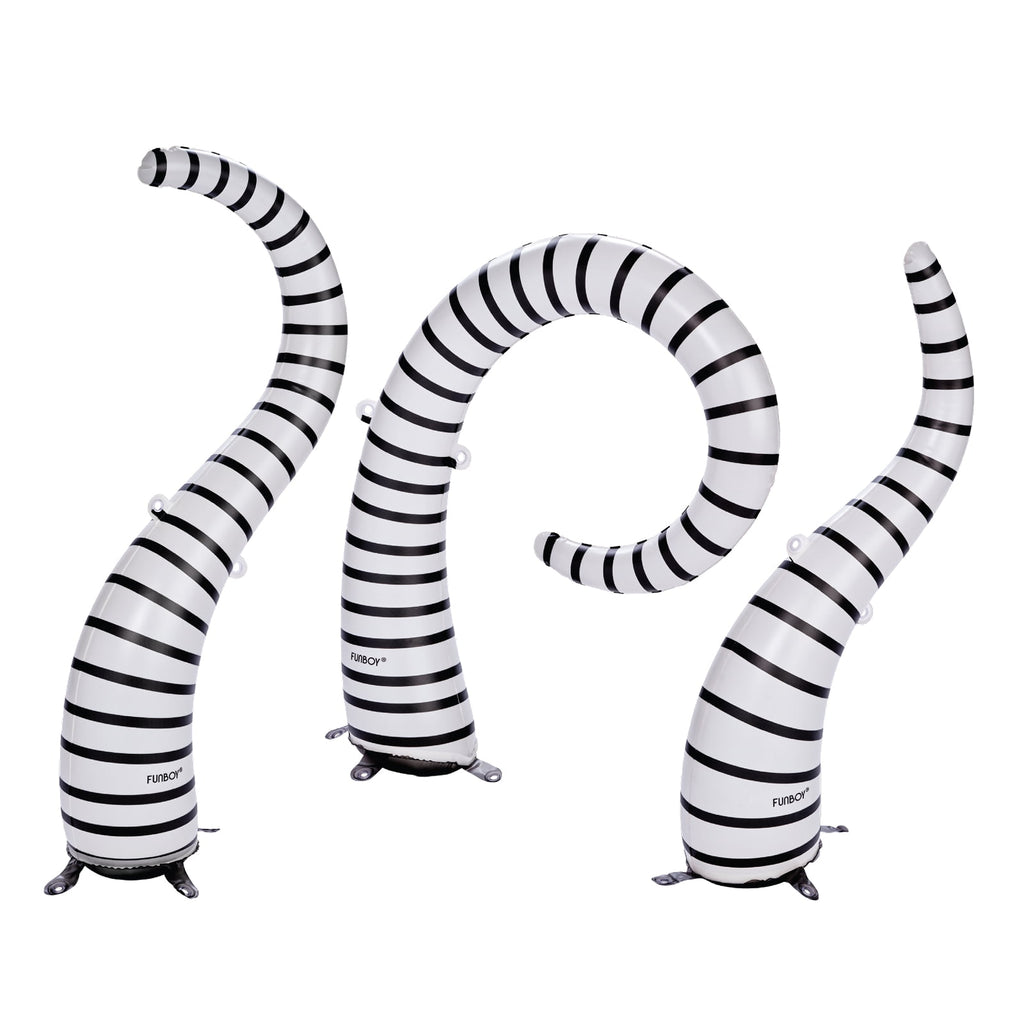 FUNBOY Inflatable Halloween Lawn Snakes 3-Pack, Outdoor Decor with Bonus Ghost