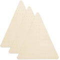 3Pcs Wreath Base Wreath Boards 15.7 x 18 Wood Triangular Wreath Frame with Holes Decorative DIY Crafts Wreath Form for Halloween & Christmas Wreath,Door and Wall Decoration,A
