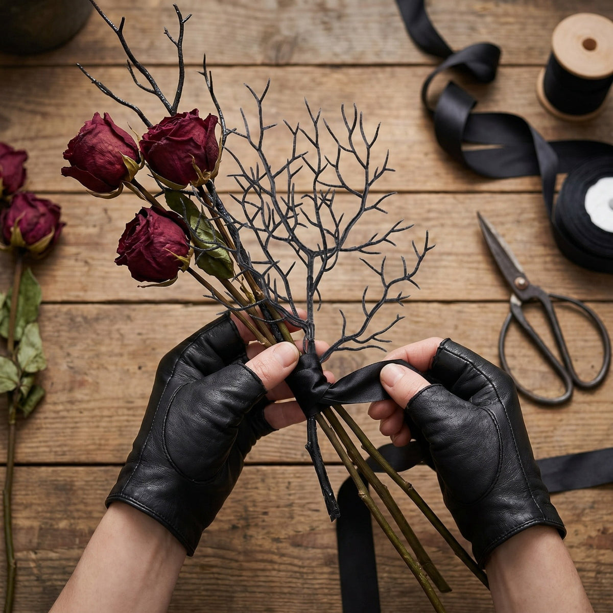 Halloween Artificial Branches, 10Pcs Black Bare Twigs Vase Fillers for Spooky Home Decor, Plastic Decorative Stems for Mantel Table Centerpiece, Creepy Indoor Outdoor Halloween Accents