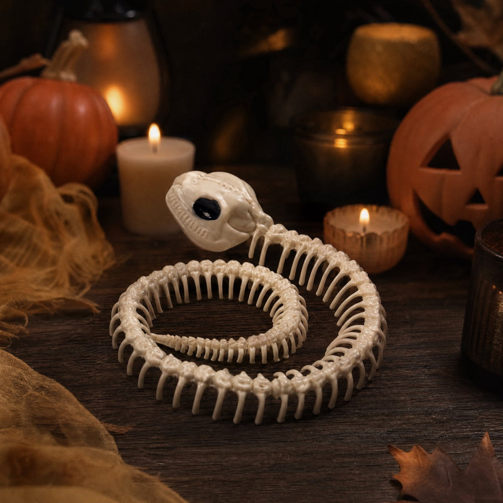 Realistic White Plastic Half Torso Skeleton Tabletop Prop, Detailed Human Half Skeleton Halloween Desktop Decor, Weatherproof Indoor Outdoor Reusable Spooky Party Ornament