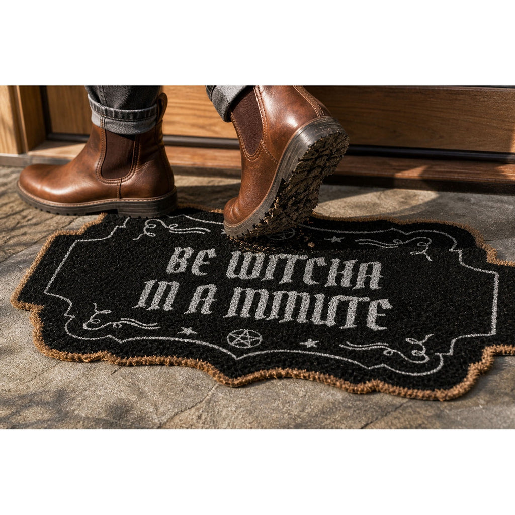 Halloween Ghost Door Mat, Cute Welcome Mat for Front Door Porch Entryway Haunted Outdoor Decor Spooky Decorative Entrance Doormat Non Slip Halloween Rug, 16" x 24"