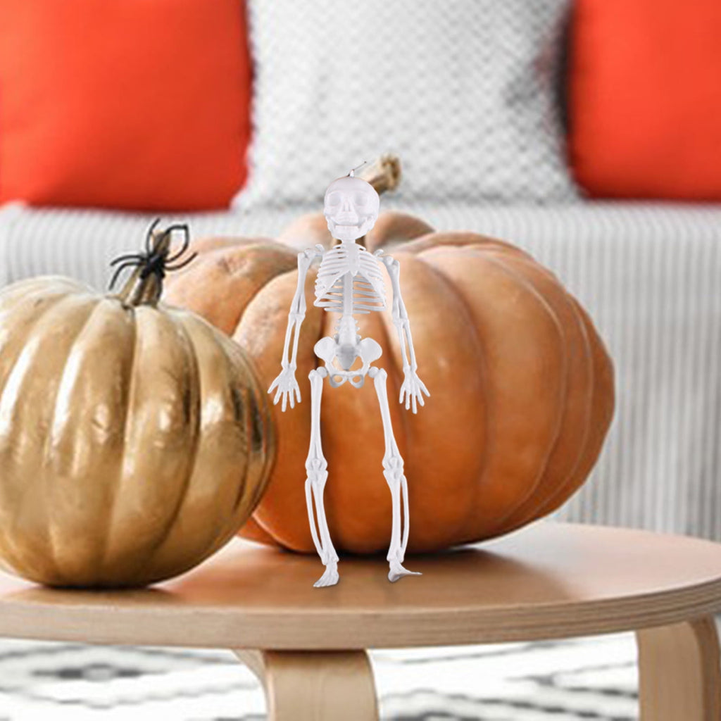 Darzheoy 11.5" Halloween Skeleton Decorations, Halloween Decoration Skeleton Room Venue Decoration Props Prankster Model Frame