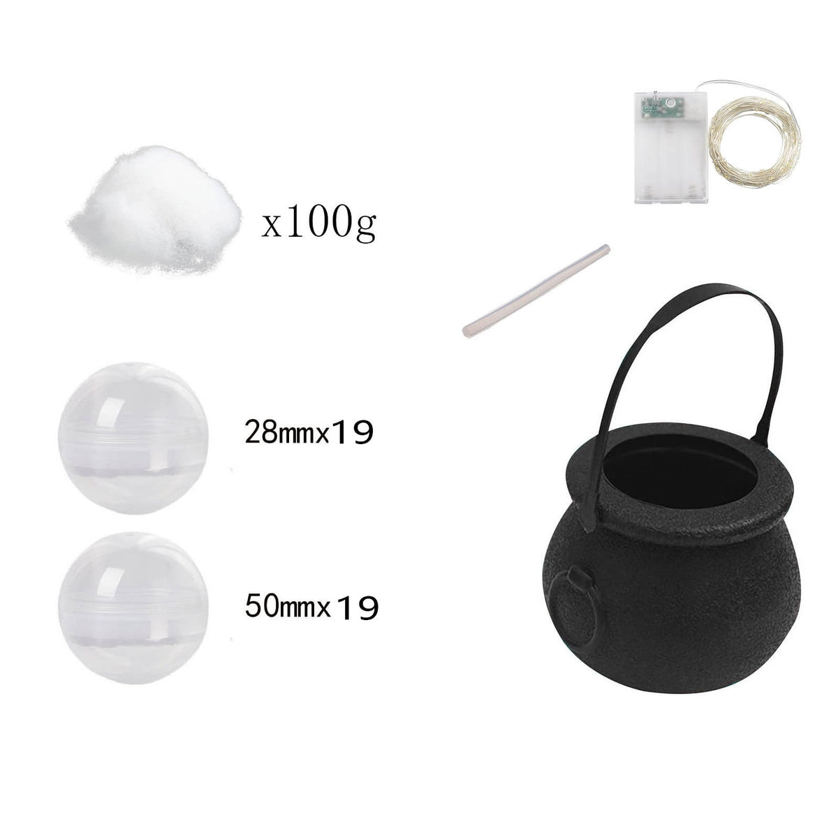 Muecwrye Halloween Decorations Outdoor, Halloween Clearance! Halloween Witches Cauldron on Tripod with Lights, DIY Bubbling Cauldron Set Decor for Home Porch Outside, Halloween Party Supplies