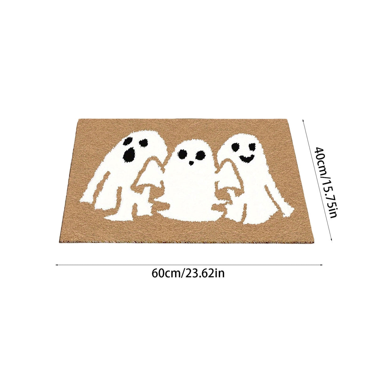 Halloween Door Mat Classic Print Skidproof Mat 15.75x23.62in Polyester Skidproof & Dirt Trapping for Front Door Porch Entryway by MPOISVA