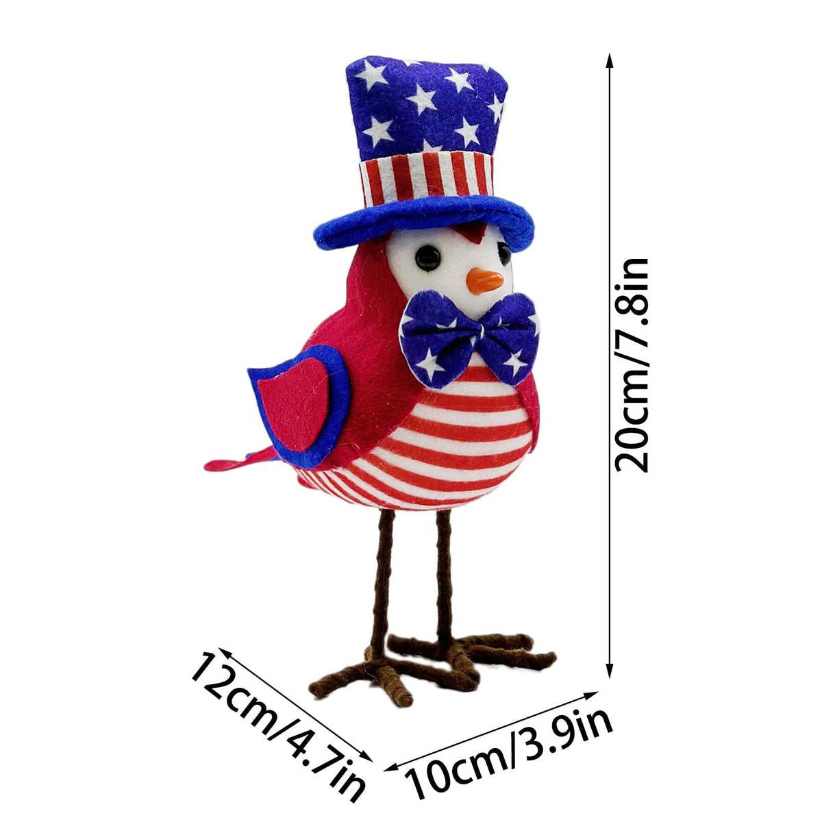 Chanana Easter Plush Bird Decorations Bird Figurines Table Ornament Cute Sparrow Fabric Sparrow Ornaments Centerpieces Table Tiered Tray Fireplace Spring Home Decor Tabletop Holiday Decorations