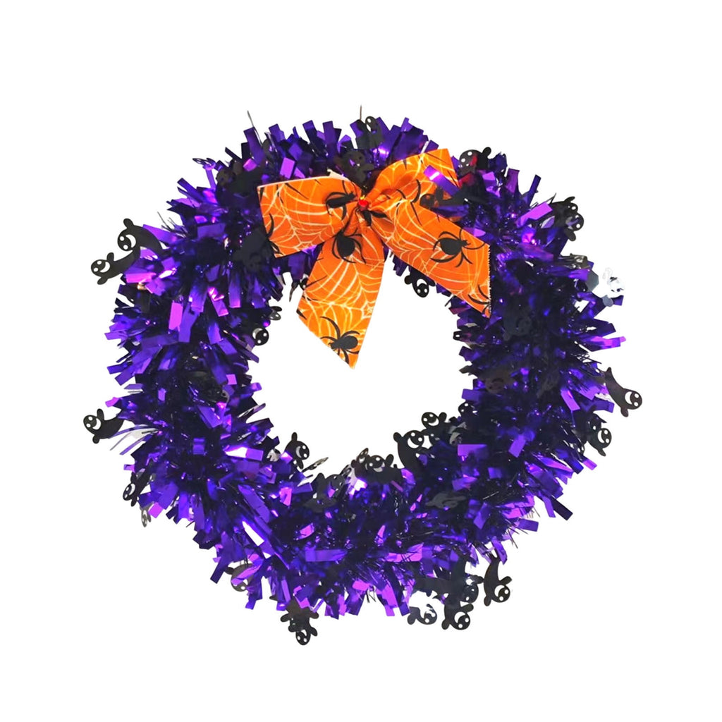 XGFHYJEH Halloween Wreath, Halloween Wreaths for Front Door, Halloween Decorations, Halloween Home Wall Decor Ornaments