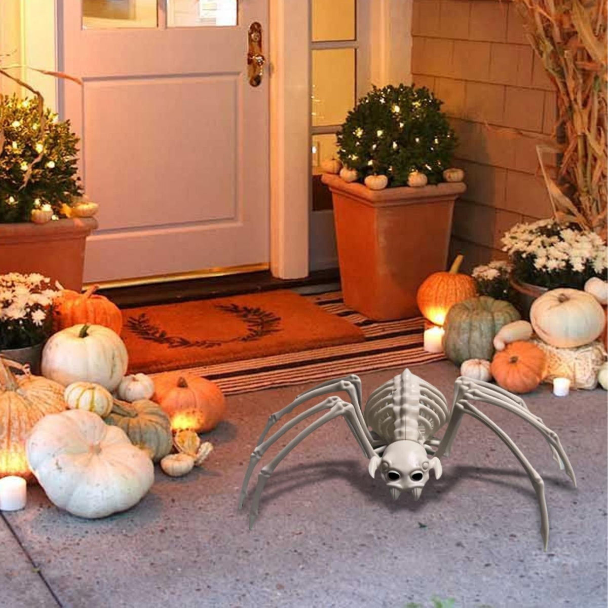 Uanit Halloween Spider Decoration Halloween Decoration Skeleton for Halloween Indoor Outdoor Decoration Plastic Decor Creepy Skeletons for Home Halloween Party House