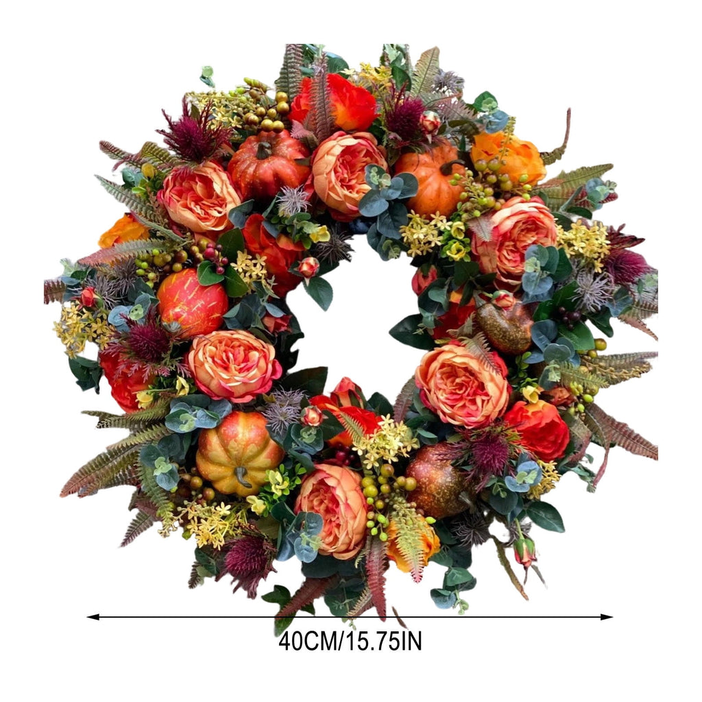 Rijanmt Decorative Plastic Easter Day Wreath, Multicolor
