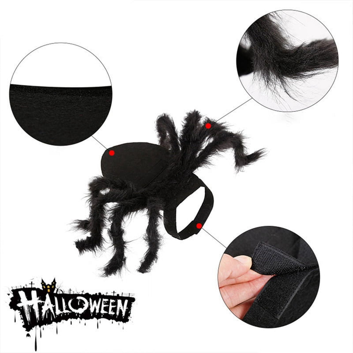 Halloween Spider Decorations Realistic Hairy Spiders Spider Props for Indoor, Outdoor and Yard Creepy Decor 75CM (30 Inch)