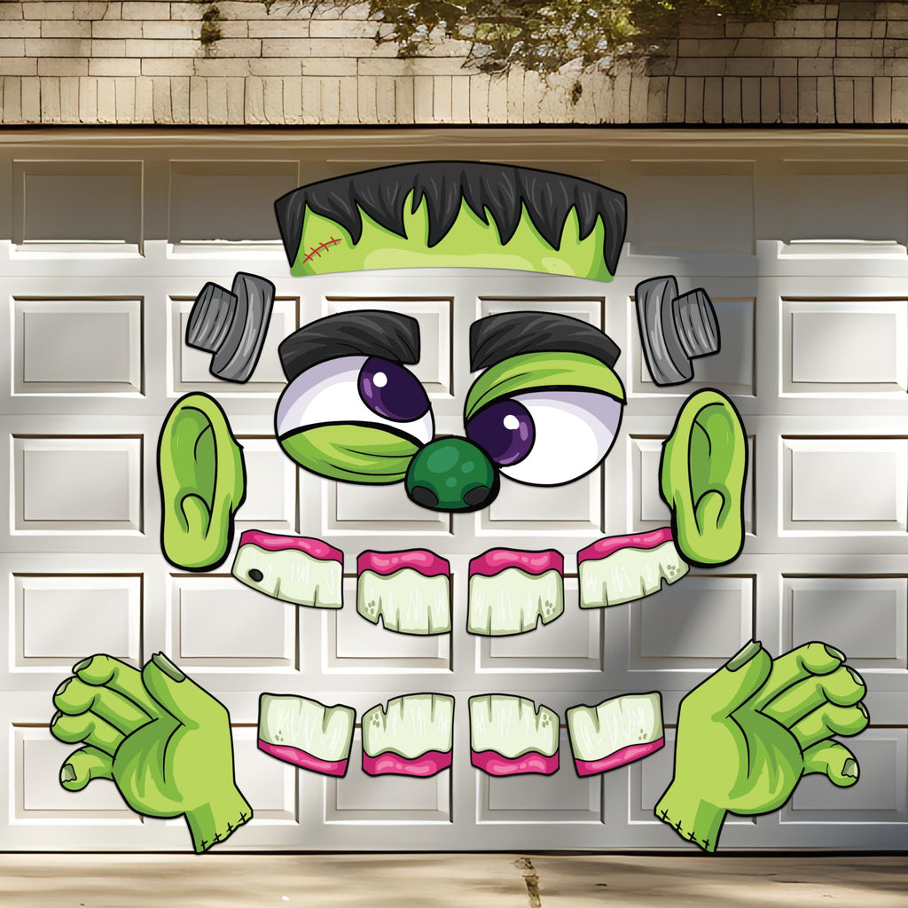 Joyfy Halloween Trunk or Treat Car Decorations Kit,Halloween Car Decorations Car Archway with Frankenstein Theme,Trunk or Treat Decorations for Suv,Halloween Outdoor Garage Door Party Decor