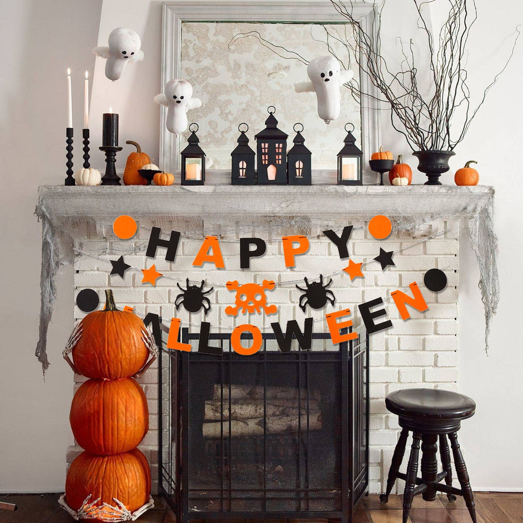 Resin Halloween Ghost Figurine, 10cm Black Spooky Ghost Statue for Mantel Tabletop Centerpiece Porch Indoor Cute Halloween Decor