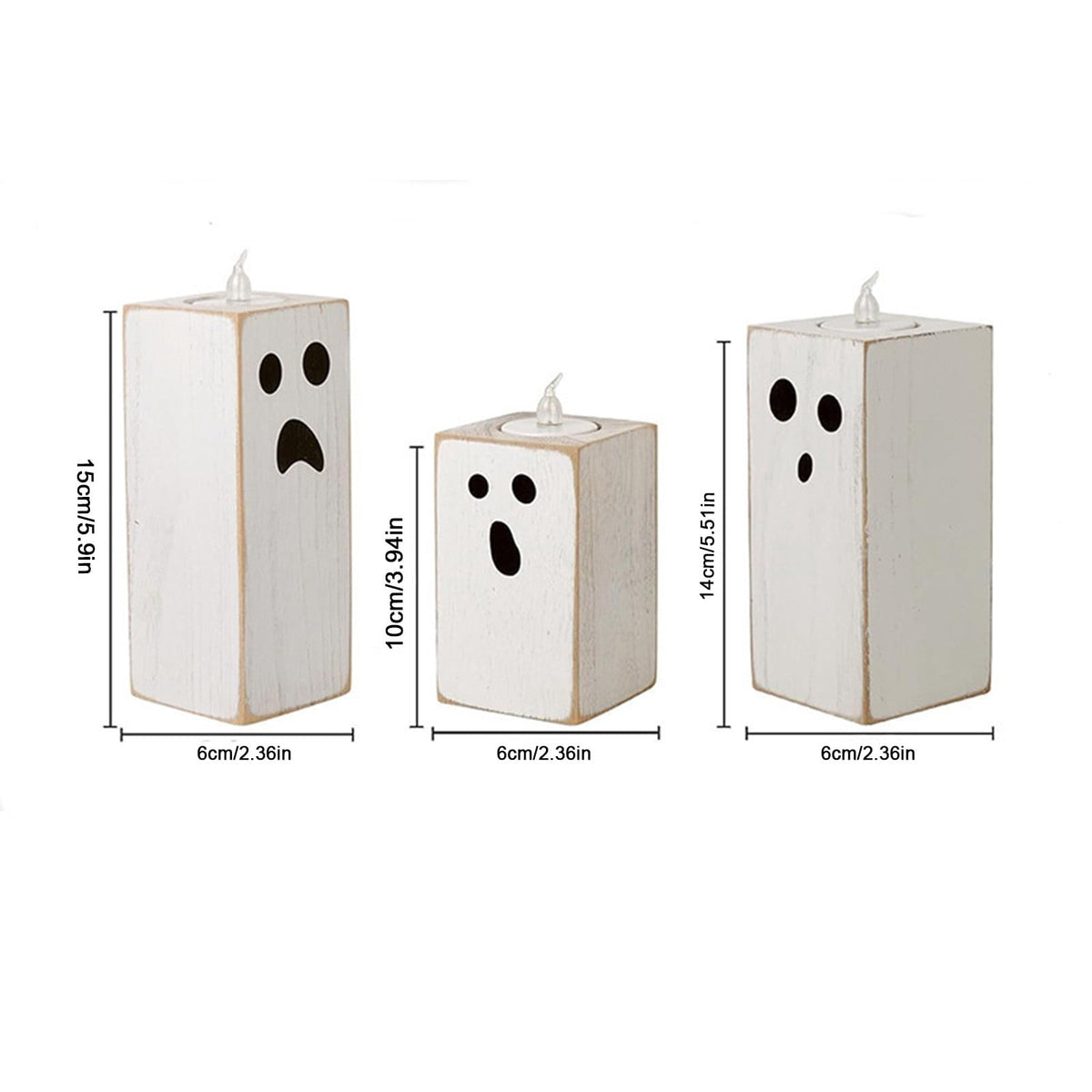 Halloween Decorations Indoor, Halloween Candelabra, Wooden Candle Base Holy Day Party Decoration Party Candle Table Aroma Tea Light Ornament, Halloween Party Decorations, Spooky Decor