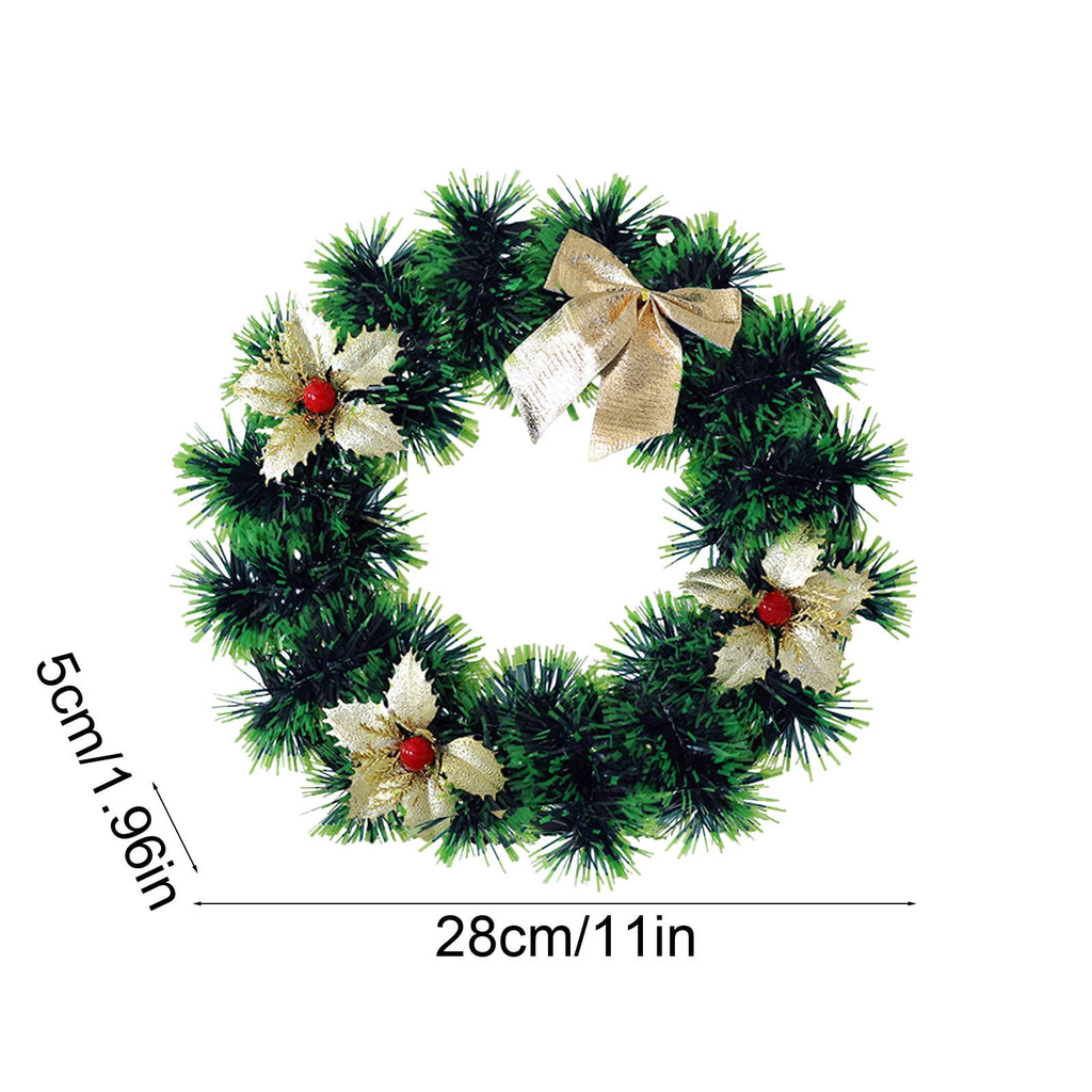 Btomtd Diameter 8" Pumpkin Skull Wreath Halloween Decor Acrylic Round Disk Hanging Ornament with Garland for Front Door Window, B